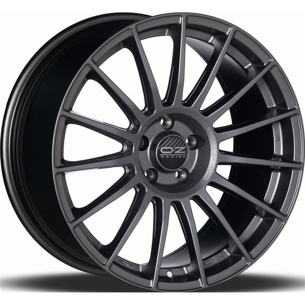 OZ RACING CA501 SUPERTURISMO LM 8,5X19 5X112 ET 38 75  MATT GRAPHITE SILVER LETTERING (OMOL. NADF021)