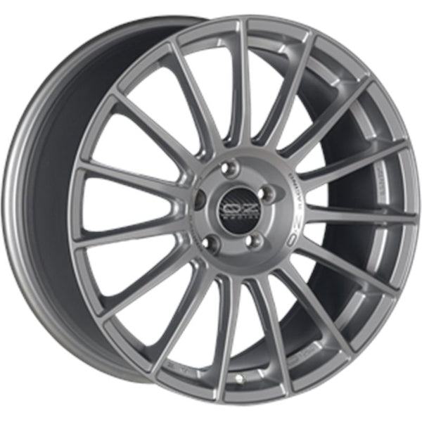 OZ RACING CA508 SUPERTURISMO LM 8X18 5X100 ET 35 68  MATT RACE SILVER BLACK LETTERING (OMOL. NADF080)