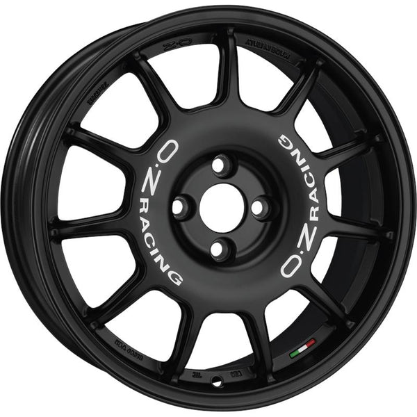 OZ RACING CA542 LEGGENDA 7X17 4X100 ET 42 68  MATT BLACK WHITE LETTERING (OMOL. NADF060)