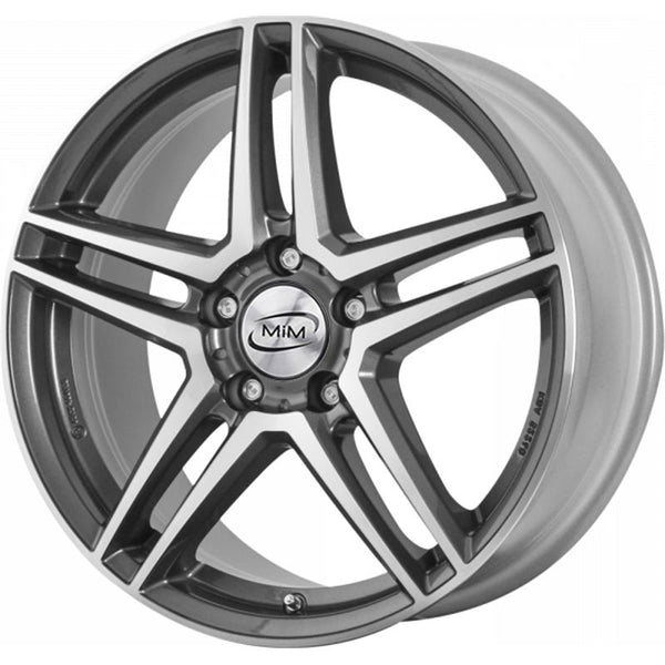 MIM CA550 TRAFFORD 6,5X17 5X112 ET 44 66,6 GRAPHITE LUCIDO DIAMANTATO (OMOL. ECE)