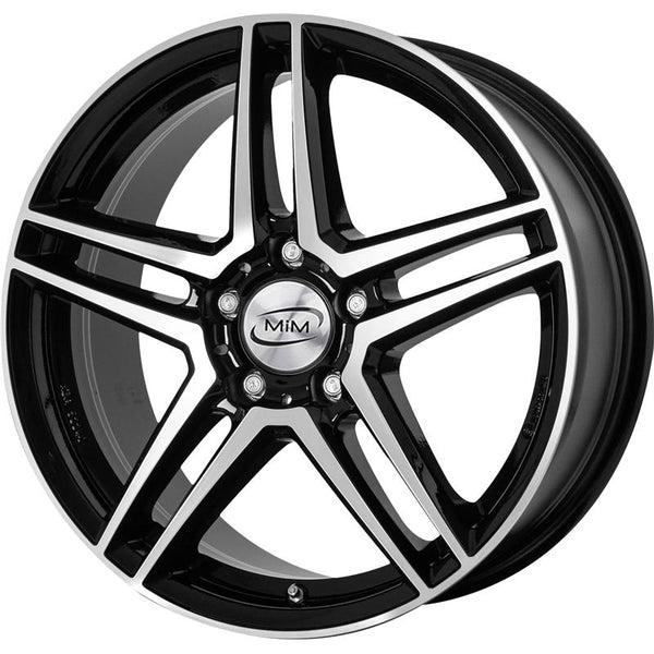 MIM CA553 TRAFFORD 6,5X17 5X112 ET 44 66,6 BLACK POLISHED (OMOL. ECE)