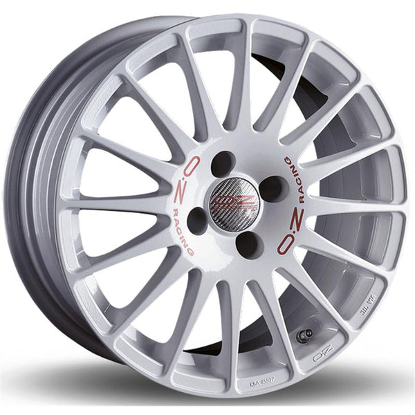 OZ RACING CA563 SUPERTURISMO WRC 7X17 4X108 ET 48 75  RACE WHITE RED LETTERING (OMOL. NADE001)