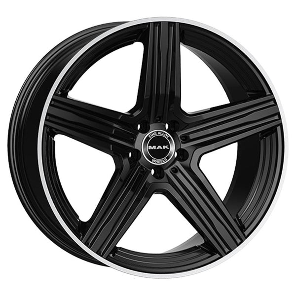 MAK CA5C6 LEWIS 9X18 5X112 ET 50 66,6 GLOSS BLACK MIRROR RING (OMOL. NADR120)