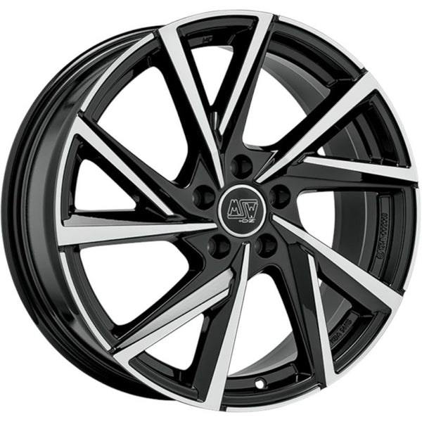 MSW CA8G2 MSW 80-5 6,5X16 5X100 ET 45 54,1 GLOSS BLACK FULL POLISHED