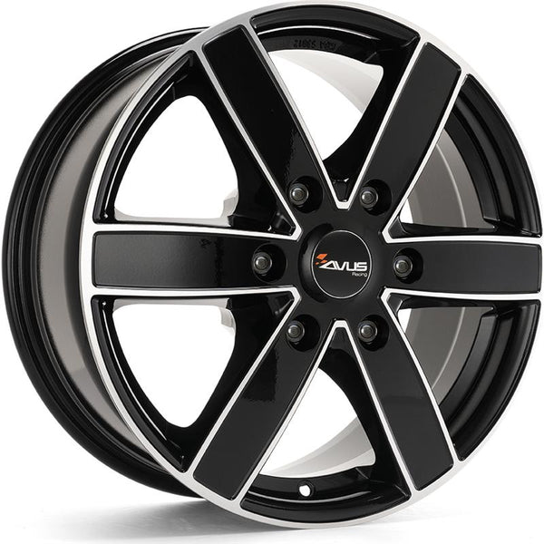 AVUS CA8H9 AC-V61 6,5X16 6X120 ET 50 74,5 BLACK POLISHED (OMOL. )