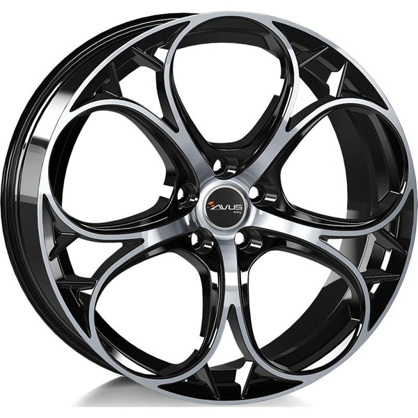 AVUS CA8S5 AC-520 7,5X17 5X110 ET 30 65,1 BLACK POLISHED (OMOL. NADP185)