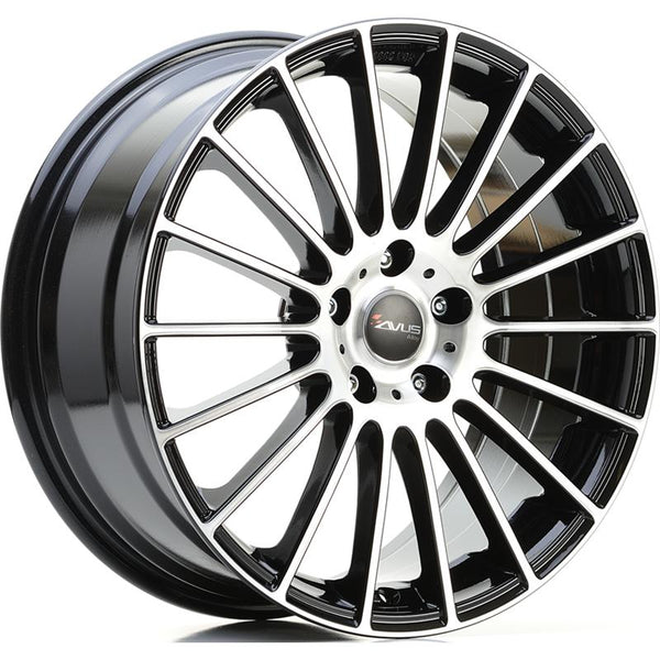 AVUS CA8S6 AC-M03 8X18 5X108 ET 45 73,1 BLACK POLISHED (OMOL. NADH106)