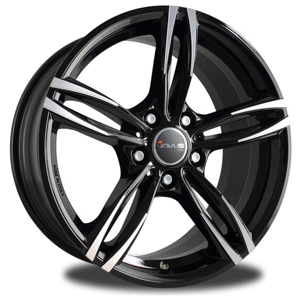AVUS CA864 AF15 8,5X19 5X112 ET 50 57,1 BLACK POLISHED (OMOL. NADK177)