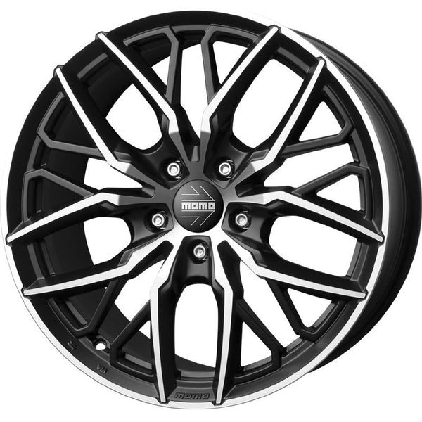 JANTES MOMO CA980 SPIDER 8,5X19 5X110 ET 30 65,1 EH2+ NOIR MAT DIAMANT (HOMOL. NADH084)