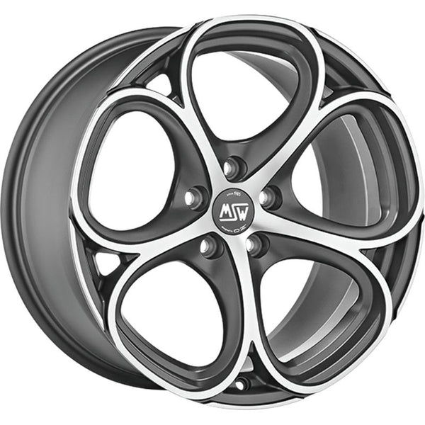 MSW CA998 MSW 82 9X20 5X112 ET 35 73  MATT GUN METAL FULL POLISHED (MGMFP) (OMOL. NADL018)