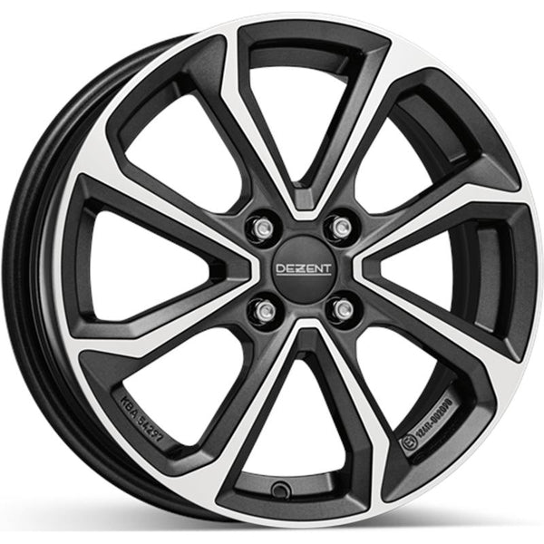 DEZENT CA9D1 KT 6X16 4X100 ET 50 54,1 GUNMETAL/POLISHED (OMOL. ECE - NADP228)