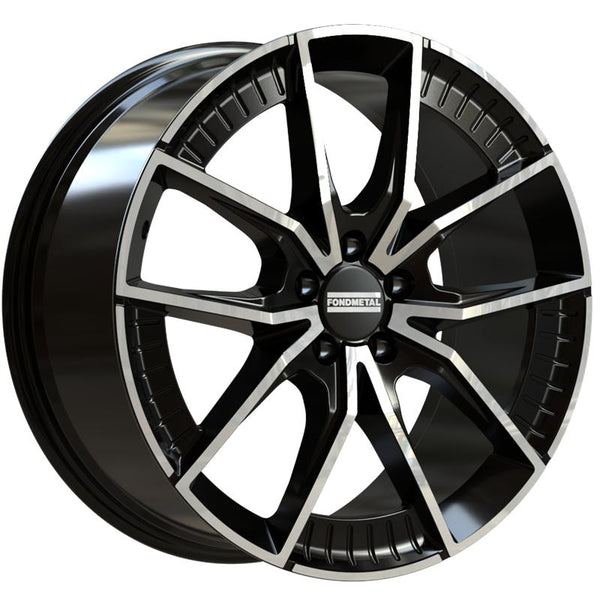 FONDMETAL CA9E4 ELATHA 8,5X19 5X112 ET 21 66,5 GLOSSY BLACK MACHINED (OMOL. NADS042) CUP OE 62 MM AUDI