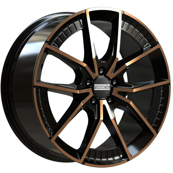 FONDMETAL CA9E5 ELATHA 8X18 5X112 ET 45 66,5 GLOSSY BLACK BRONZE MACHINED (OMOL. ECE - NADR060) CUP OE 62 MM AUDI