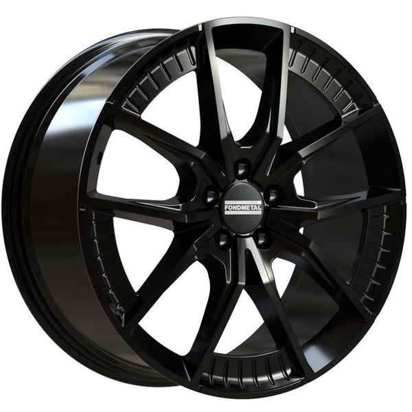 FONDMETAL CA9E6 ELATHA 9X20 5X112 ET 20 66,5 GLOSSY BLACK (OMOL. ECE) CUP OE 62 MM AUDI