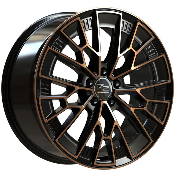 FONDMETAL CA9F2 1972 9X20 5X114,3 ET 34 75 GLOSSY BLACK BRONZE MACHINED (OMOL. NADR084) (LENTE 60 MM)
