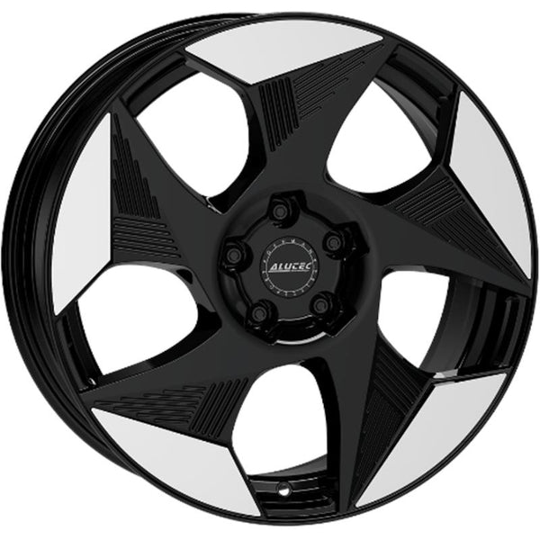 ALUTEC CA9M1 SOLAR 8X19 5X112 ET 36 66,5 NOIR DIAMANT AVANT POLI CAPUCHON OE MERCEDES