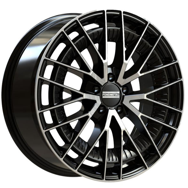 FONDMETAL CA9M6 KARI 8X19 5X112 ET 20 66,5 GLOSSY BLACK MACHINED (OMOL. ECE) CUP OE 76MM MB