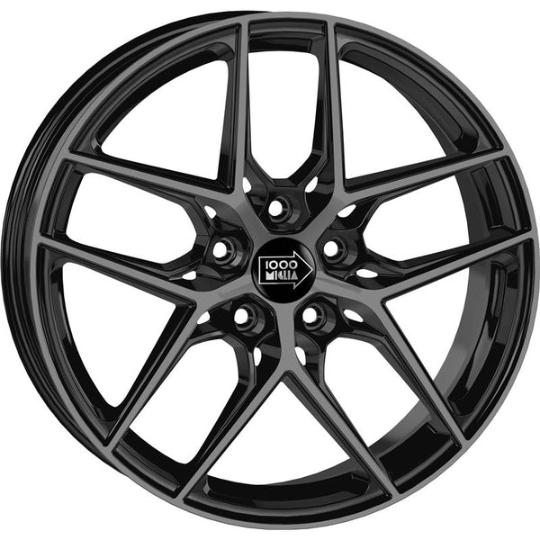 MILLE MIGLIA CAM02 MM1004 VLC 8X19 5X112 ET 45 66,5 GLOSS BLACK DARK POLISHED