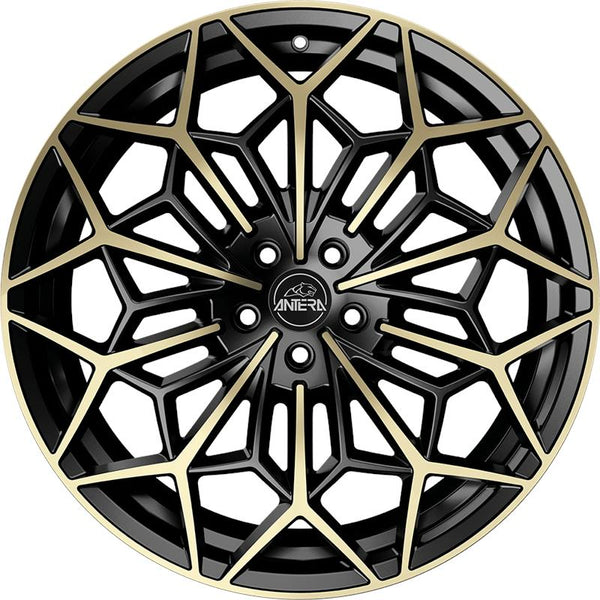 ANTERA CAY22 ANTERA A105 9,5X22 5X112 ET 45 66,6 PIANO BLACK CHAMPAGNE (LONG BOLT)