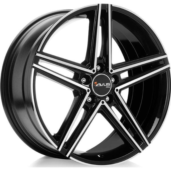 AVUS CAZ16 AC-515K 9,5X19 5X112 ET 35 66,5 BLACK POLISHED (OMOL. NADH140)