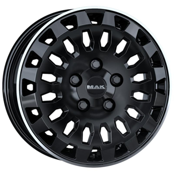 MAK CAZ42 OVERLAND-3 6,5X16 5X160 ET 59 65,1 GLOSS BLACK MIRROR RING (OMOL. NADT046)