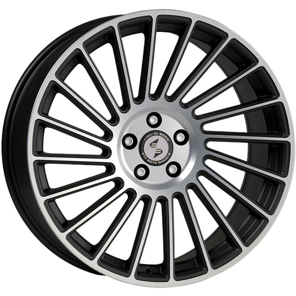 ETA BETA CA3G1 VENTI-R 7,5X18 4X100 ET 38 67,1 SHINY BLACK FULL POLISH (OMOL. NADF250)