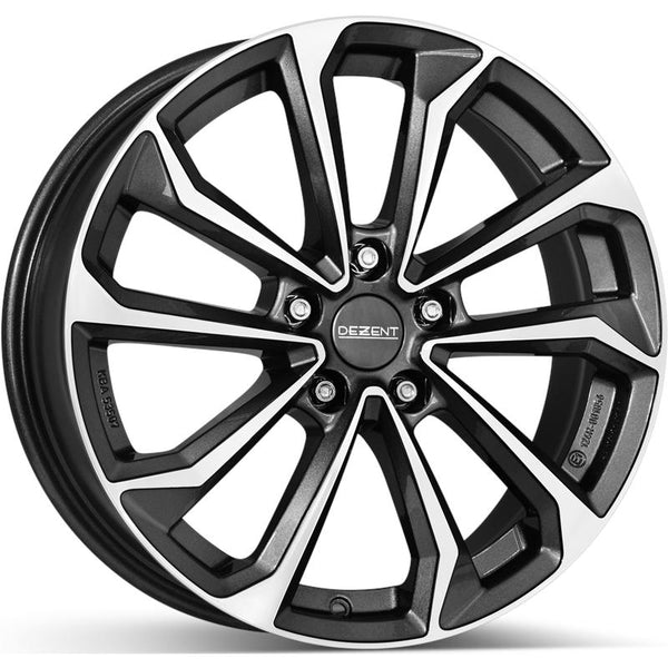 DEZENT CA8D1 KS 7,5X18 5X114,3 ET 49,5 67,1 GUNMETAL/POLISHED (OMOL. ECE - NADN130)