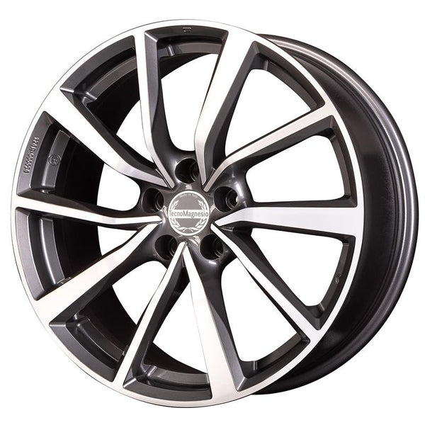 TECNOMAGNESIO CA301 SHAKE 8X19 5X108 ET 45 63,4 GRAPHITE MIRROR FACE (OMOL. NADH081)