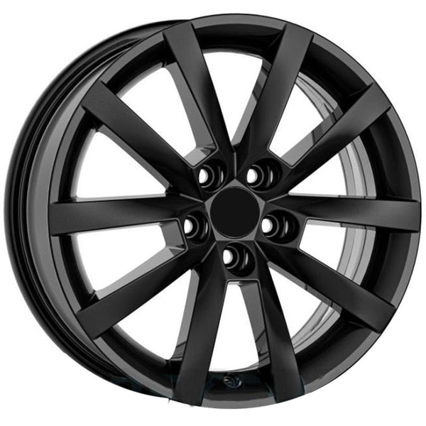 ORIGINALE AUDI VW SEAT SKODA OE FABIA 6X15 5X100 ET 38 57,1 GLOSSY BLACK - CUP ESCLUSO - ORIGINALE VW SKODA