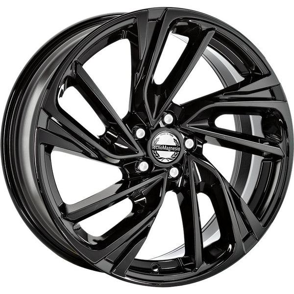 TECNOMAGNESIO CA1T3 CALIFORNIA 7,5X18 5X112 ET 45 57,1 GLOSSY BLACK  (LENTE 65MM VW - R13) (NAD)