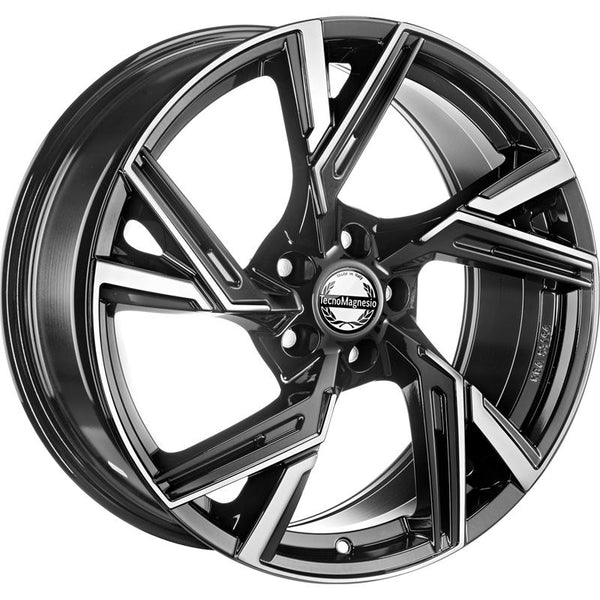 TECNOMAGNESIO CA569 MASTER 8,5X19 5X112 ET 45 66,6 BLACK POLISHED (LENTE 61MM AU - R13) (NADM265)