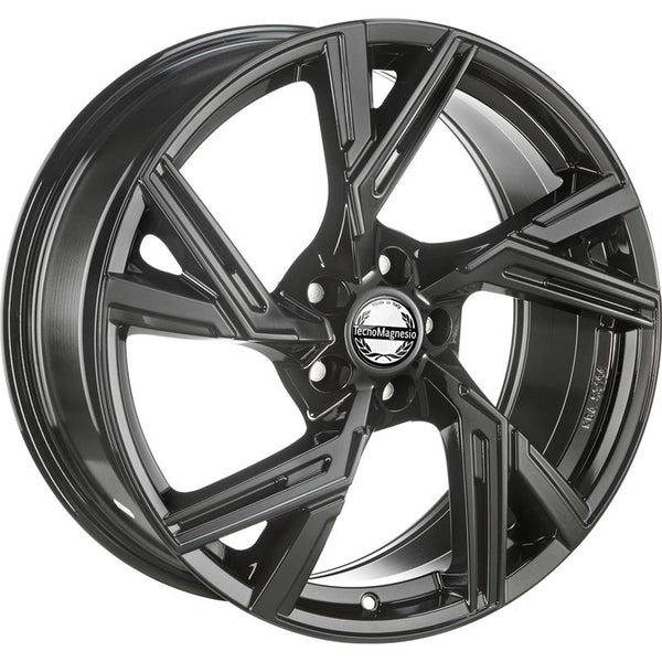 TECNOMAGNESIO CA568 MASTER 9,5X22 5X112 ET 36 66,6 GLOSSY BLACK  (LENTE 61MM AU - R14)