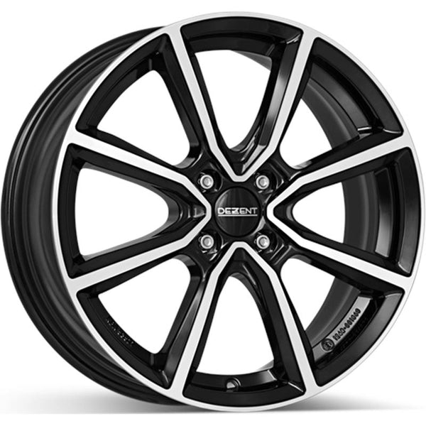 DEZENT CA8D6 TN 6,5X17 4X100 ET 49 54,1 BLACK/POLISHED (OMOL. ECE - NADN177)