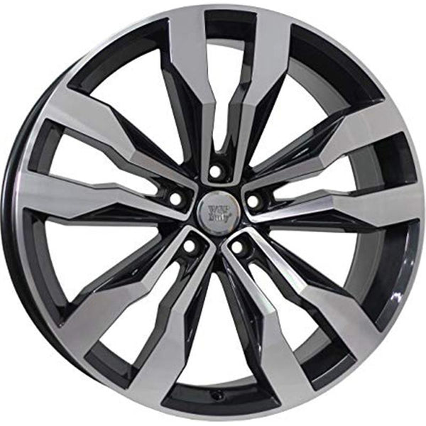 WSP ITALY W470 COBRA 8X19 5X112 ET 47 57,1 GLOSSY BLACK POLISHED (OMOL. ECE) OE FITS VW