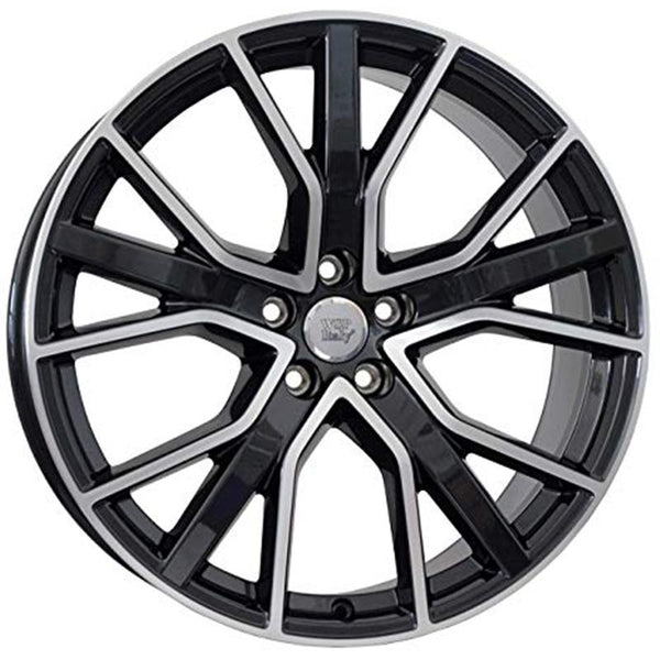 WSP ITALY W571 ALICUDI 8,5X21 5X112 ET 30 66,6 GLOSSY BLACK POLISHED (OMOL. ECE) OE FITS AUDI